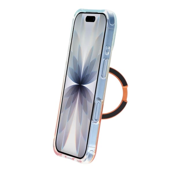 Ice Shell 360° Rotatable Magnetic Kickstand Phone Case - iPhone 17 Orange