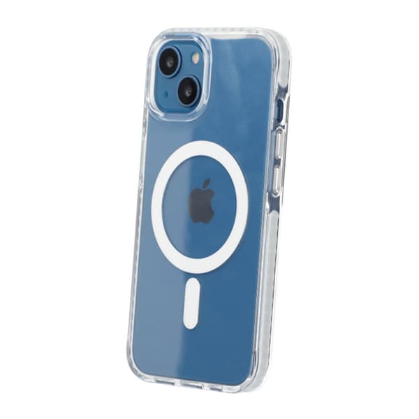 Mobile Case Magnet Double Protection for iPhone 13 and 14 - White