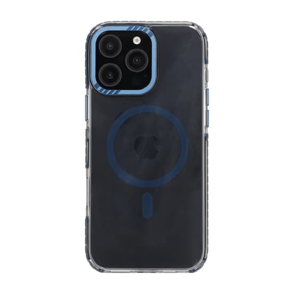 iPhone 16 Pro Max Rvelon Mobilskal Magnet Förstärkt - Blå