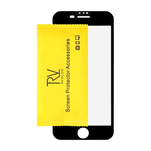 Screen Protector iPhone 7/8 Plus - Tempered Glass Black (bulk)
