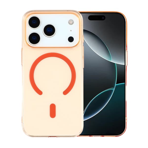 Ultra-thin PC Magnetic Case For iPhone 17 Pro Max Orange