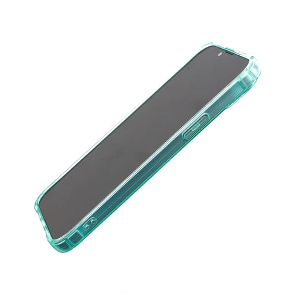 iPhone 14 Plus Shockproof Case with Card Holder - Green