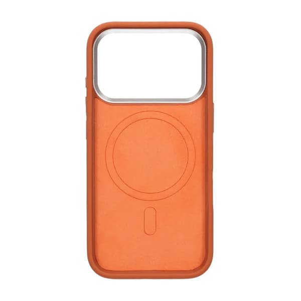 Mobilskal Silikon med Magsafe för iPhone 17 Pro Max - Orange