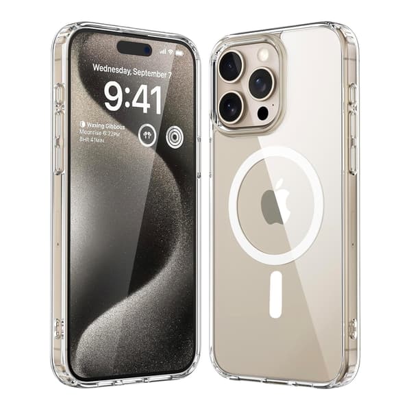 Mobile Case Shockproof Magsafe for iPhone 15 Pro - Transparent