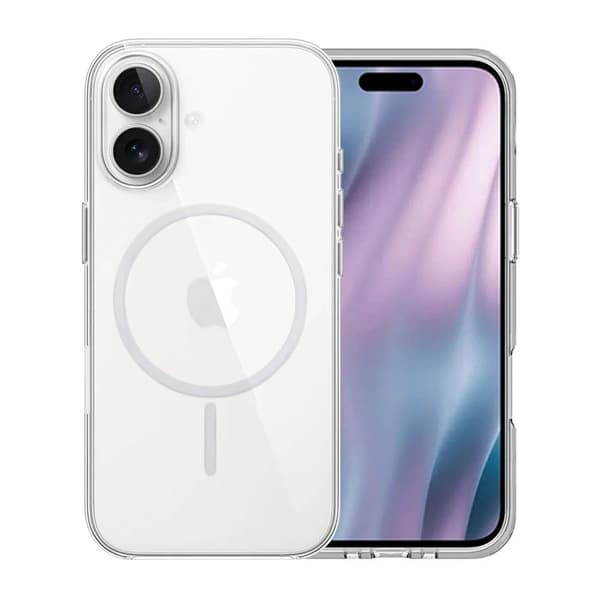 Magsafe Shockproof Case for iPhone 16 - Transparent