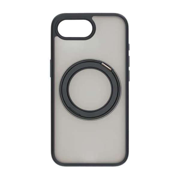 Matte case 360 ​​rotating bracket Mobile Phone Case For iPhone 16E Black