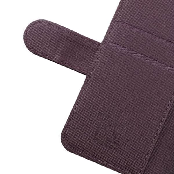 iPhone 13 Mini Plånboksfodral Magnet Rvelon - Mörklila