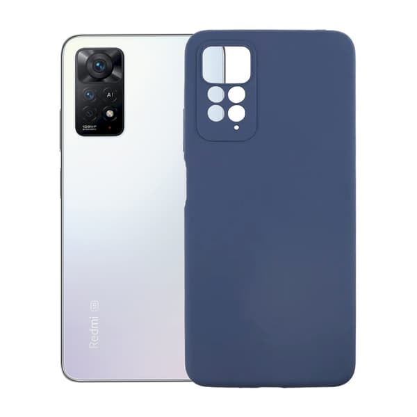 Xiaomi Redmi Note 11 Pro Silicone Cover with Camera Protection - Blue