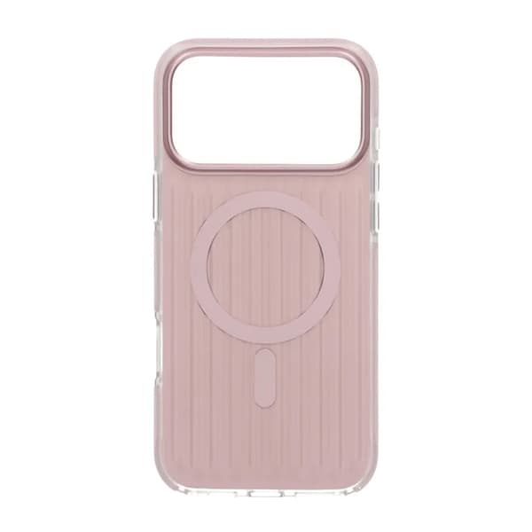 Corrugated Magsafe Mobile Case for iPhone 17 Pro Max - Pink