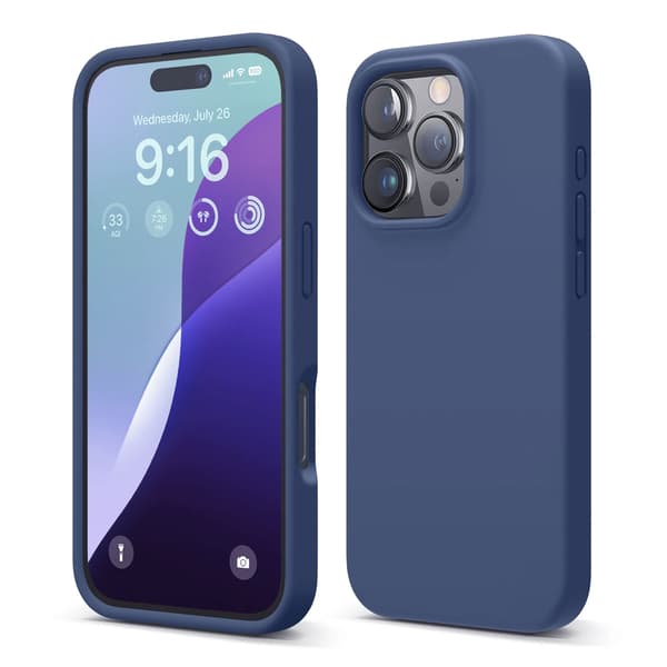 iPhone 16 Pro Max Case - Silicone Rvelon Dark Blue