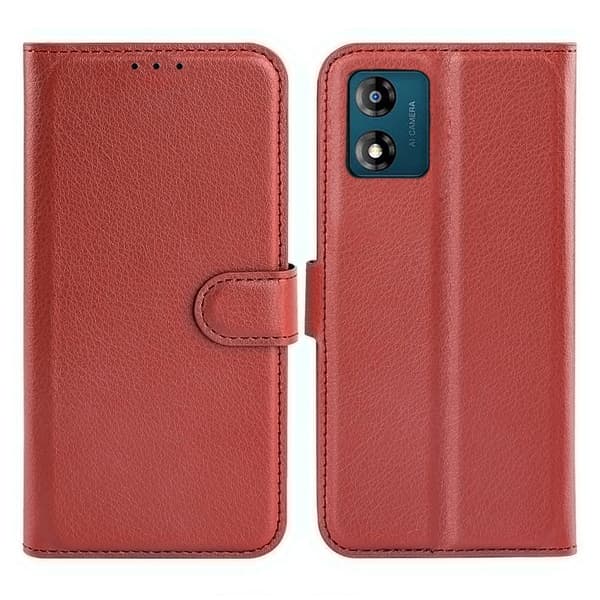Motorola Moto E13 Wallet Case with Stand - Brown