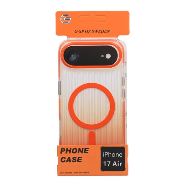 Mobilskal Korrugerad MagSafe för iPhone Air - Orange