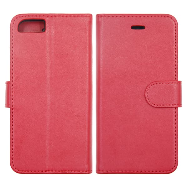iPhone 6/6S Plånboksfodral Magnet Läder med Stativ - Röd