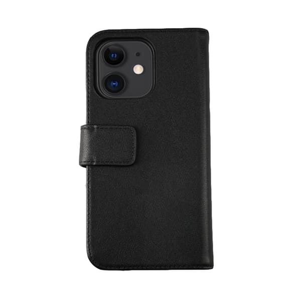 RV Leather Wallet Case iPhone 12 Mini Black