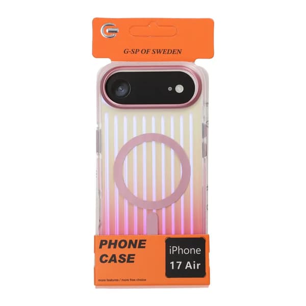 Mobilskal Korrugerad MagSafe för iPhone Air - Rosa