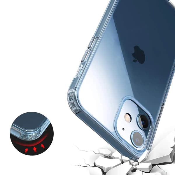 iPhone 12 Mini Case - Shockproof Rvelon Transparent