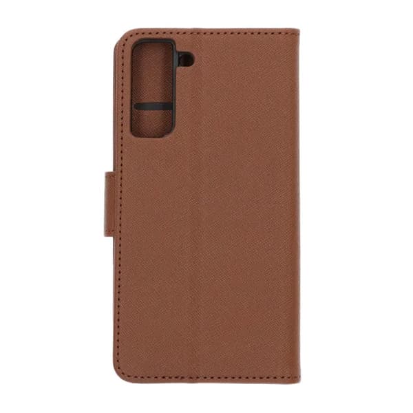 Samsung Galaxy S21 Wallet Case with Stand - Brown