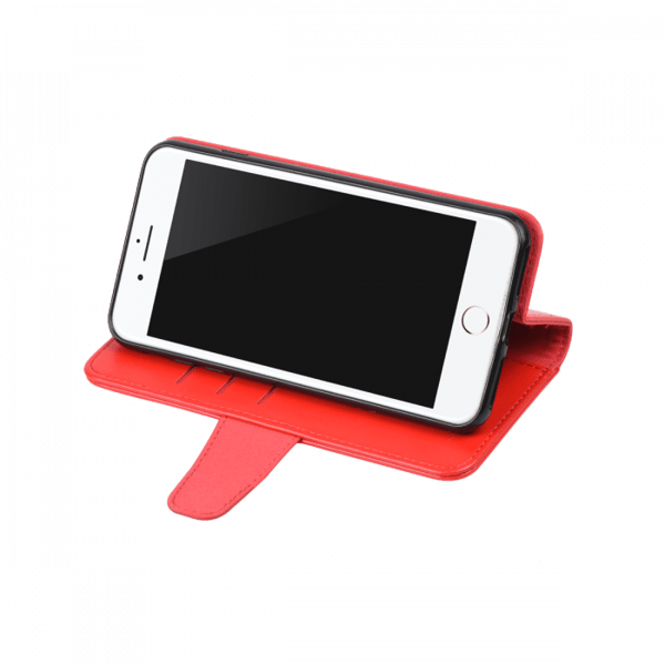 iPhone 11 Pro Max Wallet Case Stand with Extra Card Slots - Red