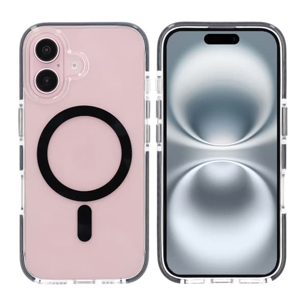 iPhone 16 Plus Mobile Case Magnet Double Protection - Black