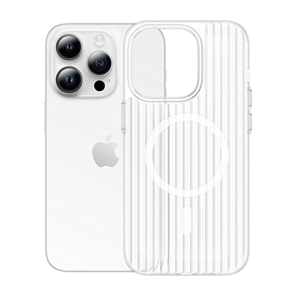 iPhone 14 Pro Max Mobilskal Korrugerad - Transparent