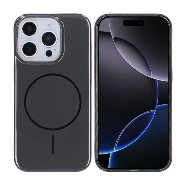 Blank desigen Magnetic Case For iPhone 16 Pro Black
