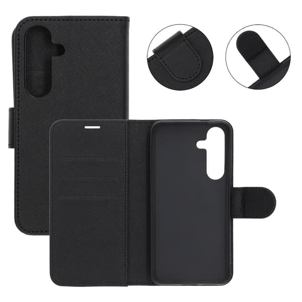 Samsung Galaxy S24 Wallet Case with Stand - Black