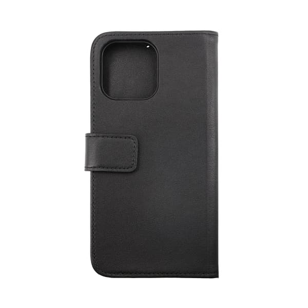 iPhone 14 Pro Max Plånboksfodral Läder Rvelon - Svart