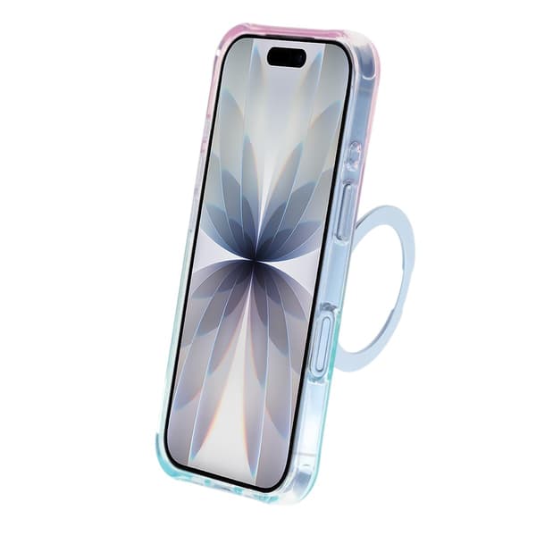 Ice Shell 360° Rotatable Magnetic Kickstand Phone Case - iPhone 17 Blue