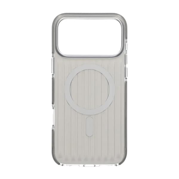 Corrugated Magsafe Mobile Case for iPhone 17 Pro Max - Silver