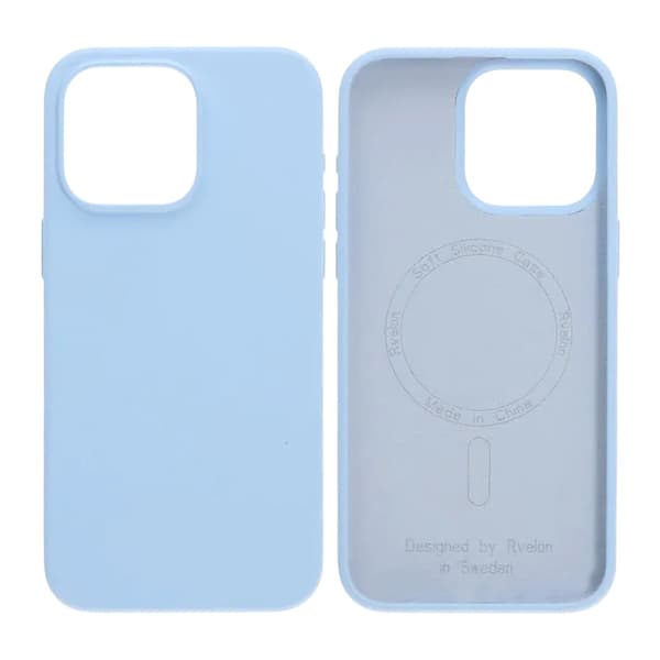iPhone 15 Pro Max Case - Silicone With Magsafe Rvelon Sky Blue