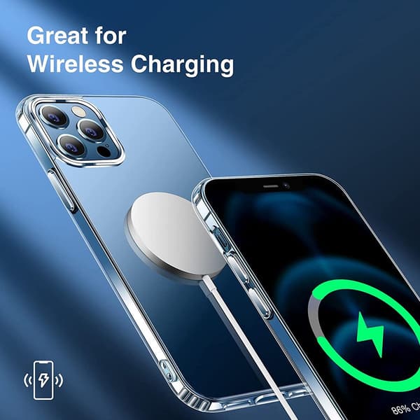 iPhone 12 Pro Max Stöttåligt MagSafe Skal  - Transparent