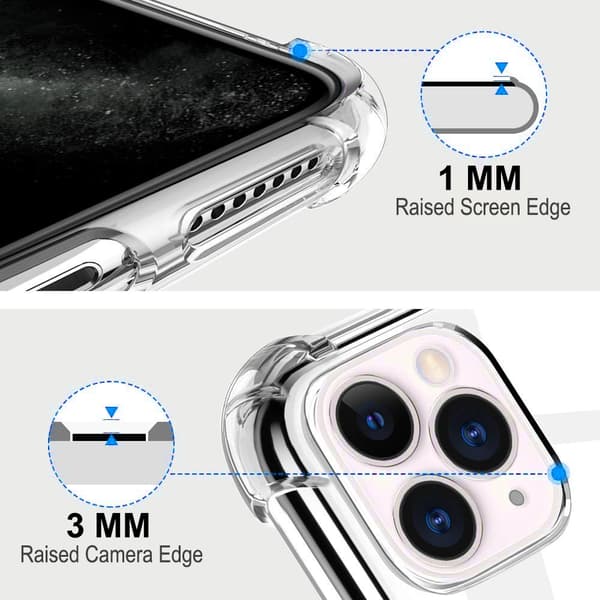 Shockproof Mobile Case iPhone 11 Pro Max - Transparent