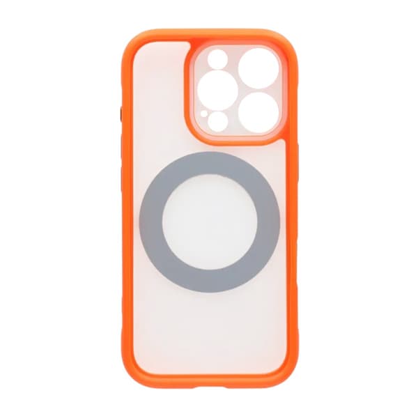 Skal med Roterbart MagSafe-Stativ för iPhone 16 Pro Max - Orange
