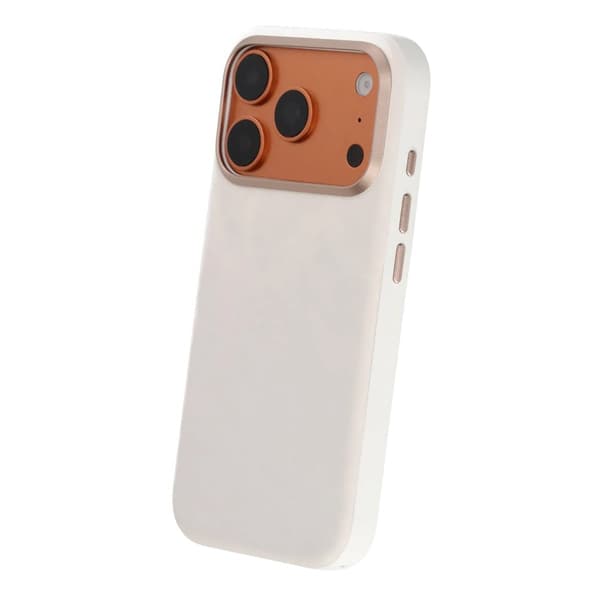 Mobilskal med plumartad textur för iPhone 17 Pro Max och iPhone 18 Pro Max - Vit