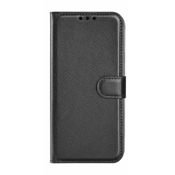 iPhone 15 Pro Max Flip Stand Leather Wallet Case Black