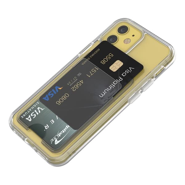 iPhone 11 Case with Card Holder TPU - Transparent