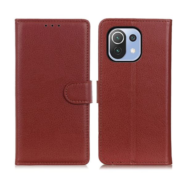 Xiaomi Mi 11 Wallet Case with Stand - Brown