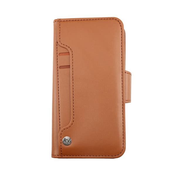 iPhone 13 Mini Plånboksfodral Extra Kortfack Rvelon - Guldbrun