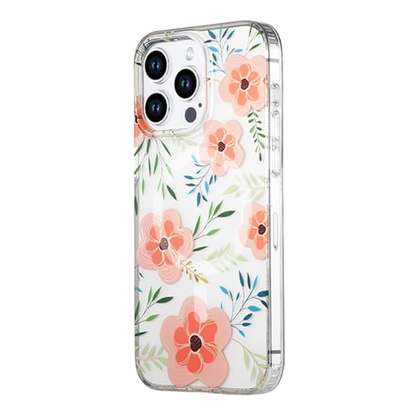 iPhone 13 Pro Max MagSafe Mobile Case - Flowers Pink