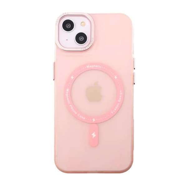 iPhone 14 Plus Mobilskal med MagSafe - Frostat Rosa
