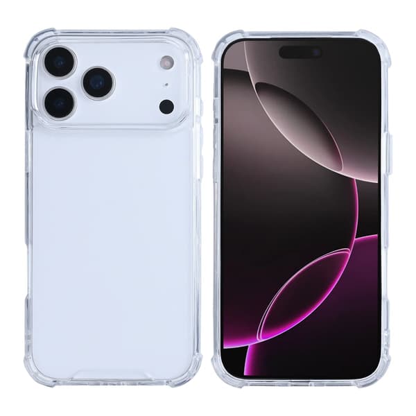 Mobilskal Stöttåligt till iPhone 17 Pro - Transparent
