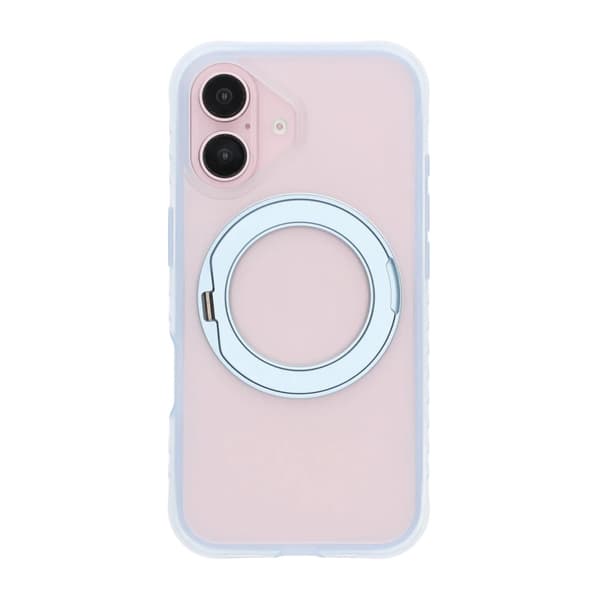 Armor Matte Frosted Magnetic Case with 360° Rotatable Kickstand - iPhone 16 Blue