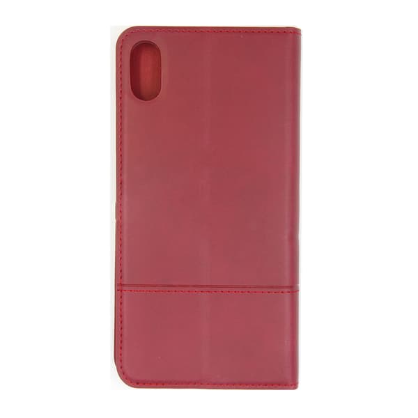 iPhone XS Max Wallet Case with Stand Nuoku - Dark Red