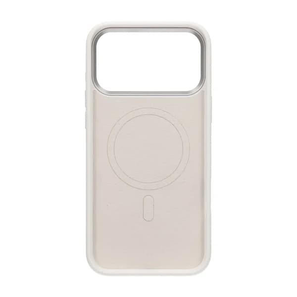 Cream wave liquid silicone Case For iPhone 17 Pro Max White
