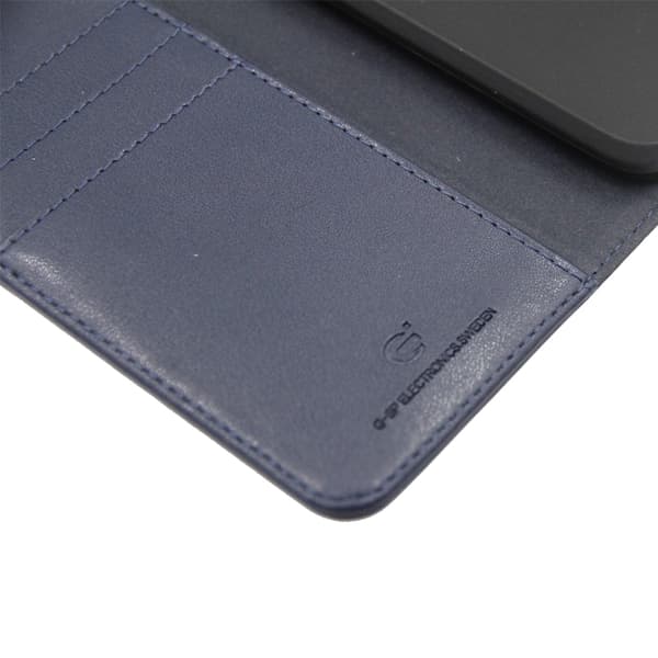 iPhone X/XS Plånboksfodral Läder med Stativ - Blå