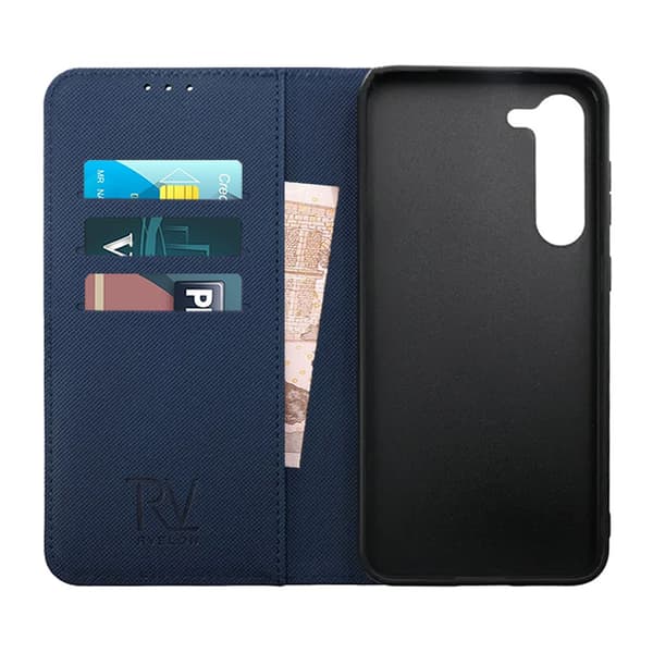 Samsung Galaxy S23 Plus Plånboksfodral Magnet Rvelon - Blå