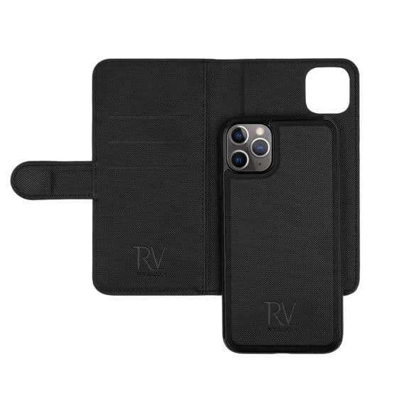 iPhone 11 Pro Max Plånboksfodral Magnet Rvelon - Svart
