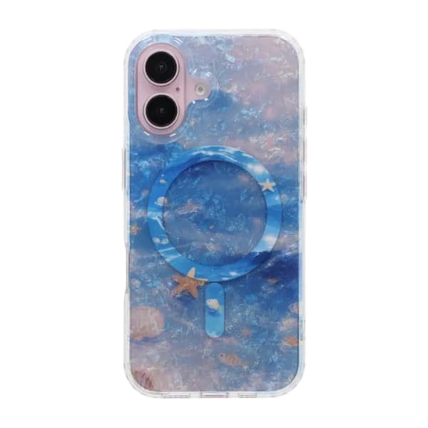 Dreamy Ocean MagSafe Phone Case For iPhone 16 Blue