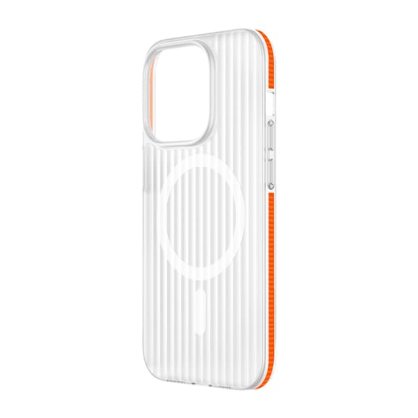 iPhone 15 Pro Max Mobilskal Korrugerad Anti-Halk - Orange