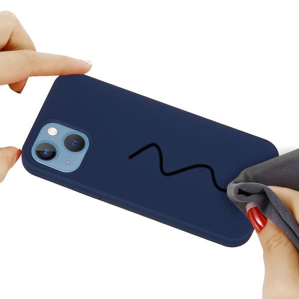 iPhone 15 Plus Silikonskal - Blå